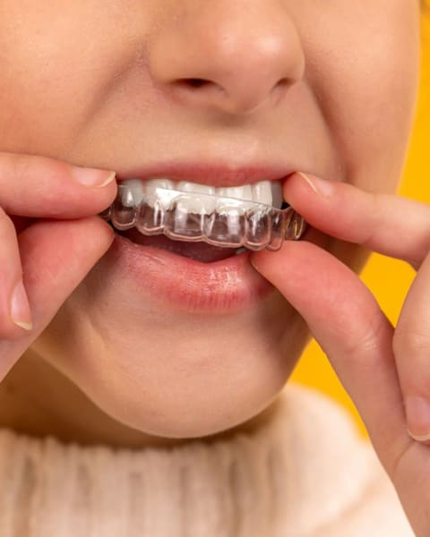 Close-up of a bright smile